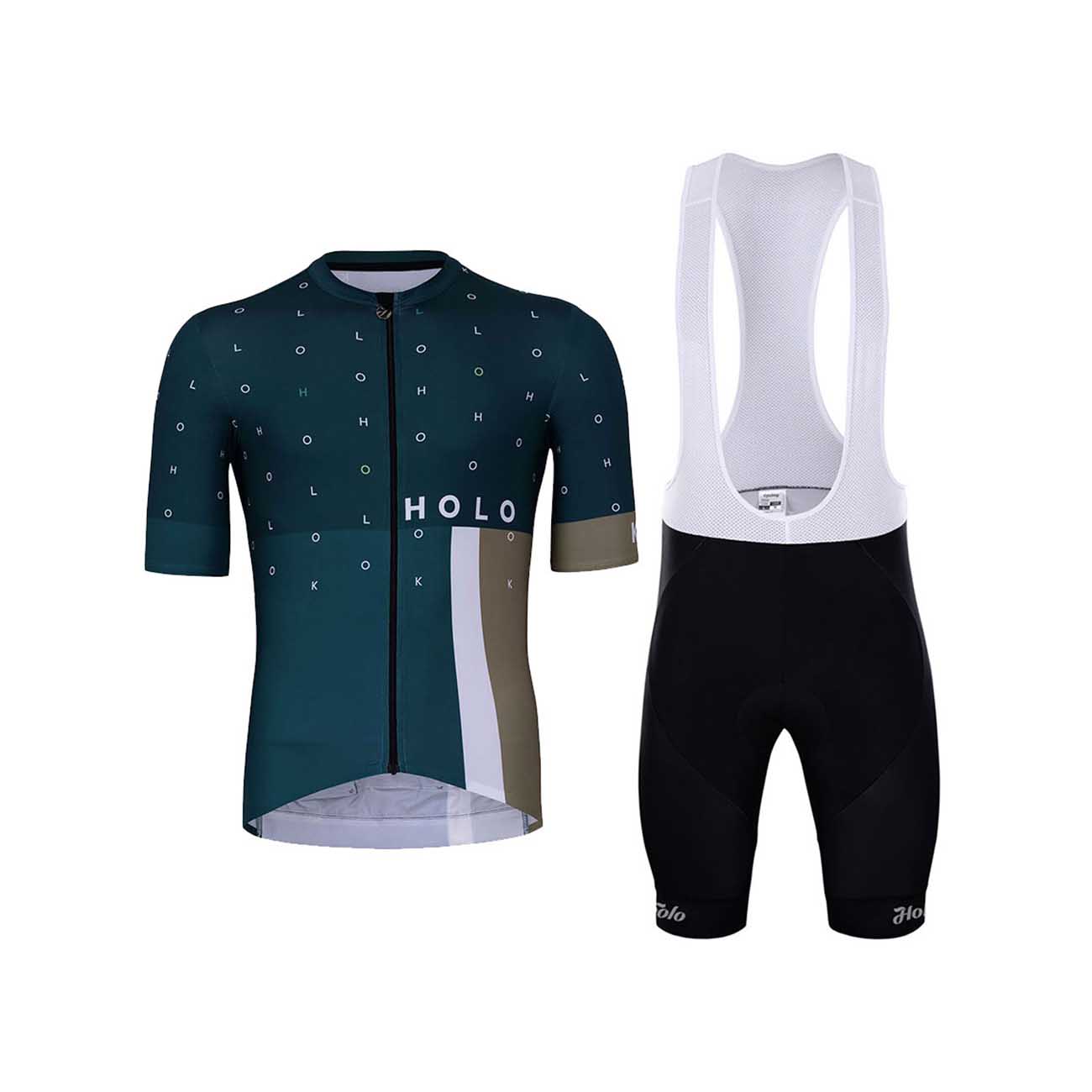 
                HOLOKOLO Cyklistický krátky dres a krátke nohavice - BRILLIANT ELITE - čierna/modrá
            