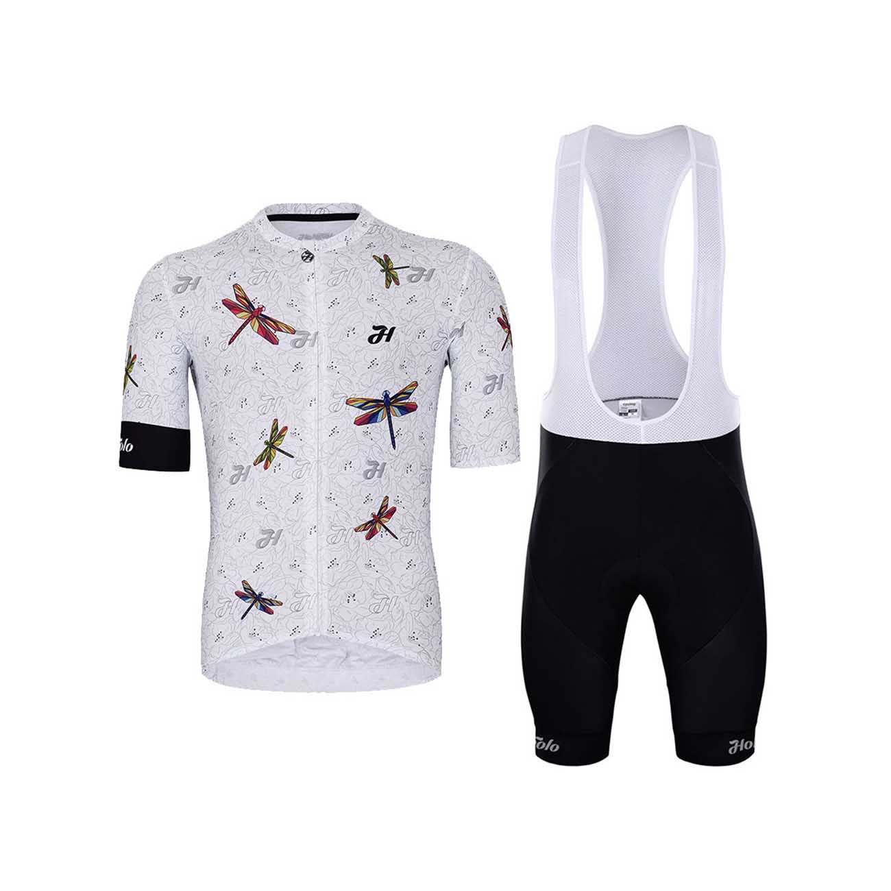 HOLOKOLO Cyklistický krátky dres a krátke nohavice - ALIVE ELITE - čierna/biela