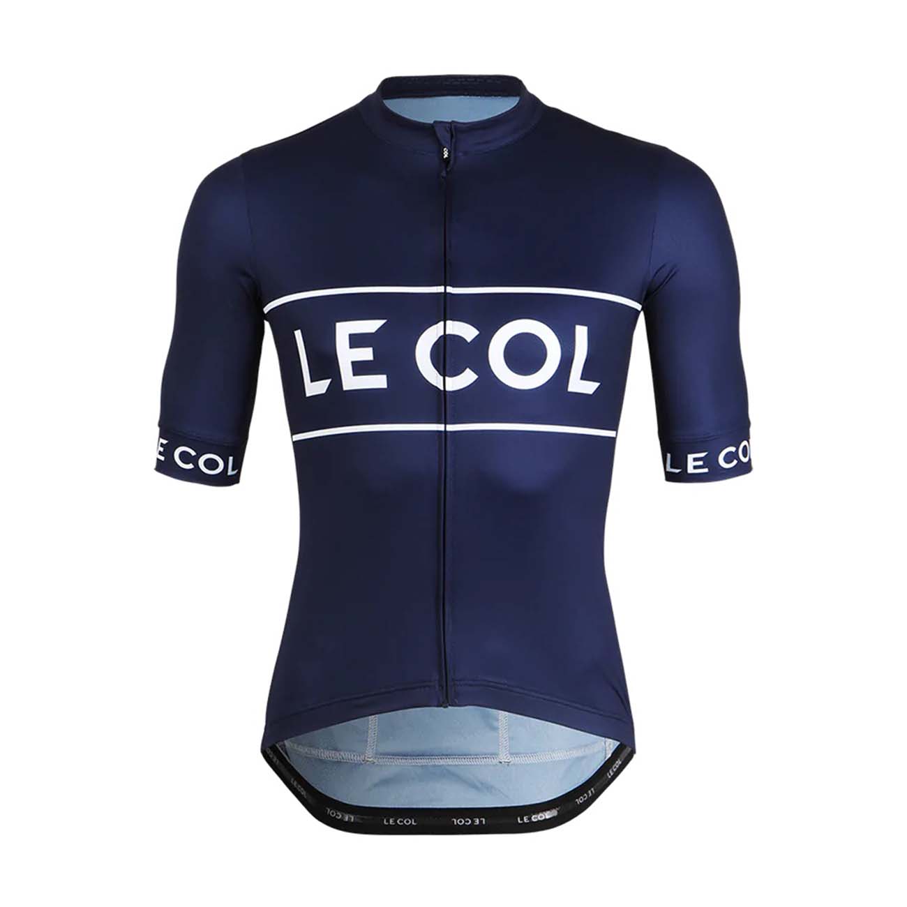 
                LE COL Cyklistický dres s krátkym rukávom - SPORT LOGO - biela/modrá 3XL
            