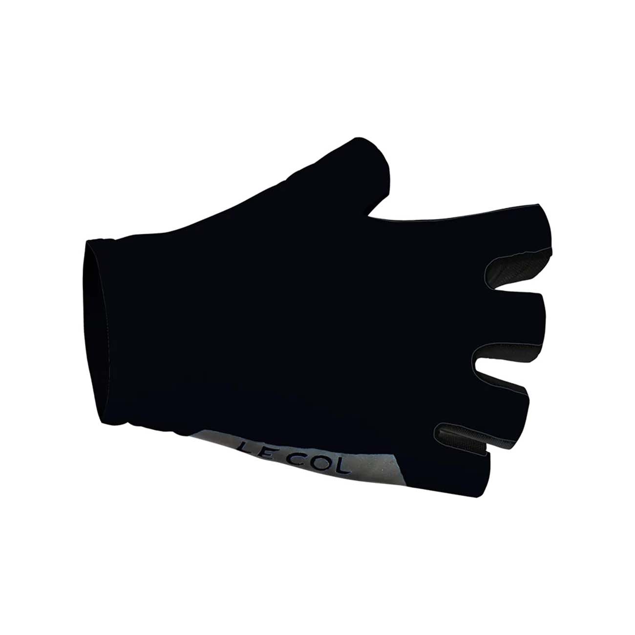 E-shop LE COL Cyklistické rukavice krátkoprsté - UNPADDED CYCLING - čierna