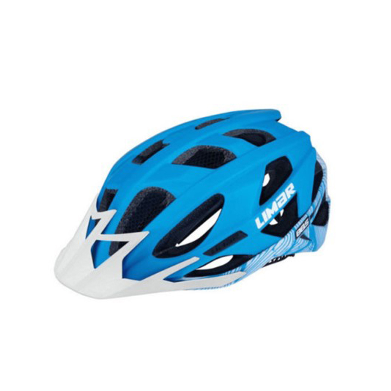 E-shop LIMAR Cyklistická prilba - 885 MTB - biela/modrá (50–55 cm)