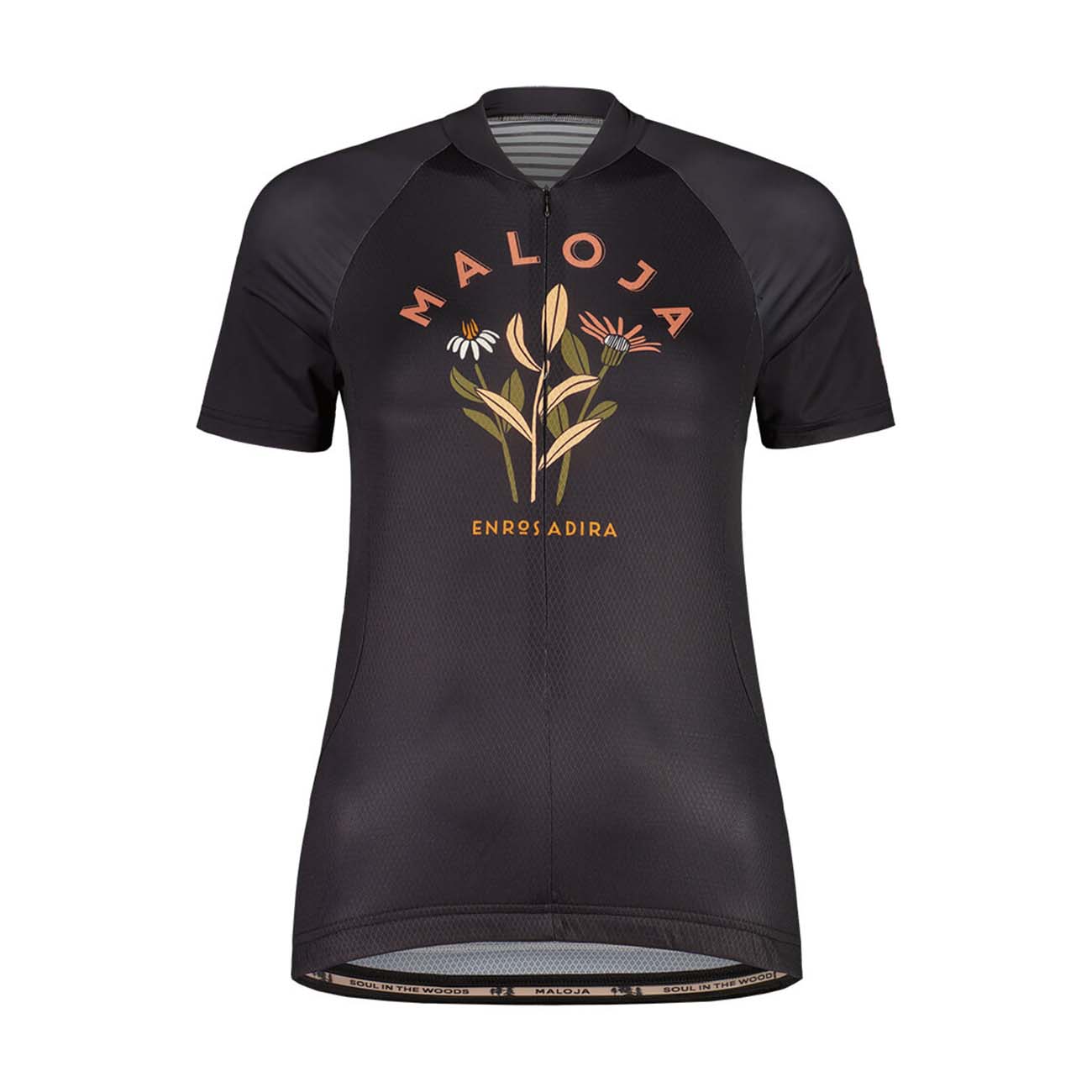 
                MALOJA Cyklistický dres s krátkym rukávom - MALOJA GANESM. 1/2 - čierna L
            