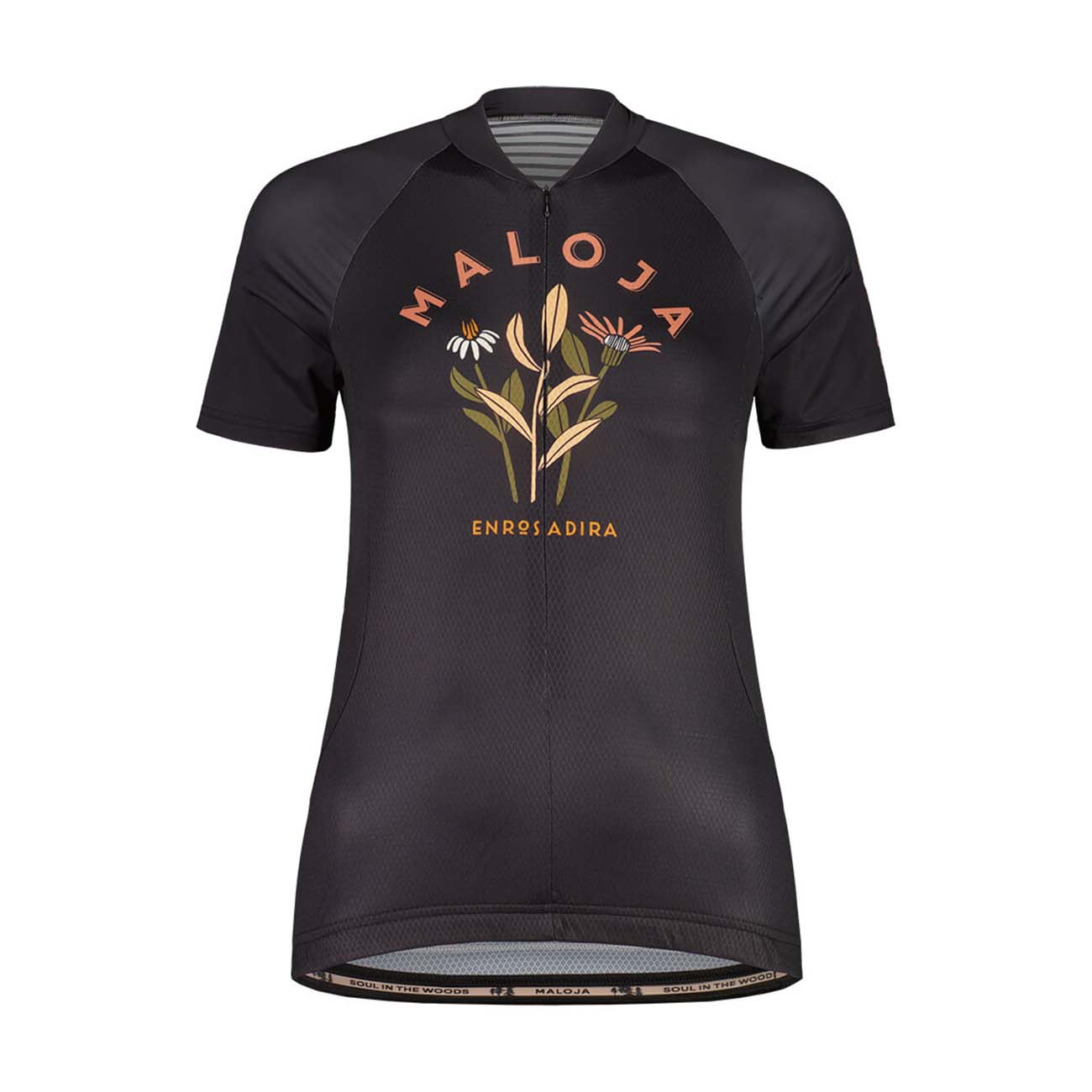 MALOJA Cyklistický dres s krátkym rukávom - MALOJA GANESM. 1/2 - čierna