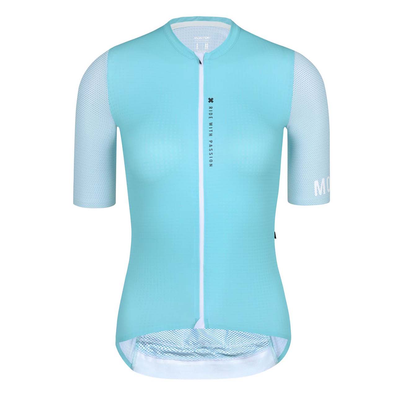 
                MONTON Cyklistický dres s krátkym rukávom - CHECHEN LADY - svetlo modrá XS
            
