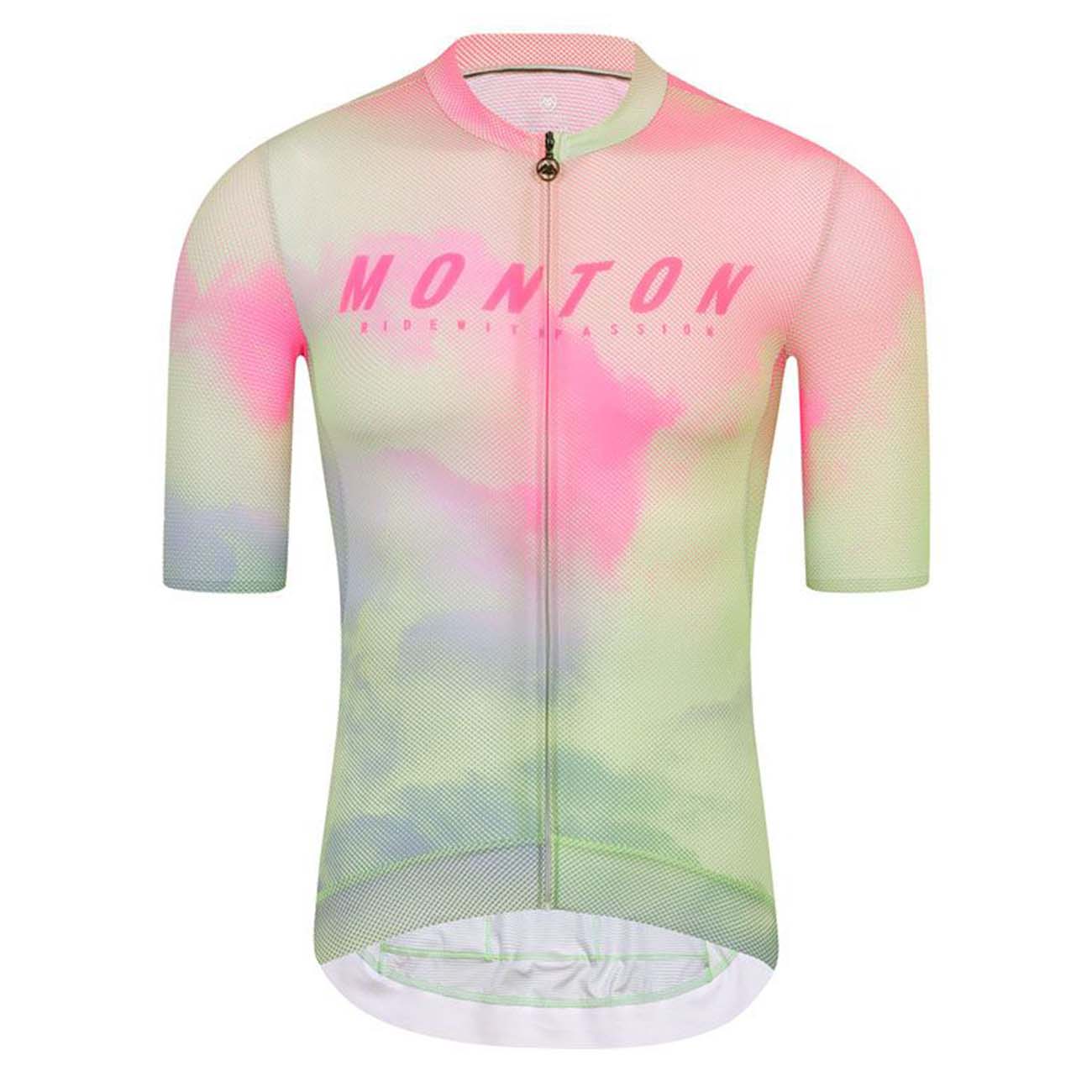 
                MONTON Cyklistický dres s krátkym rukávom - MORNINGGLOW - svetlo zelená/fialová/ružová S
            