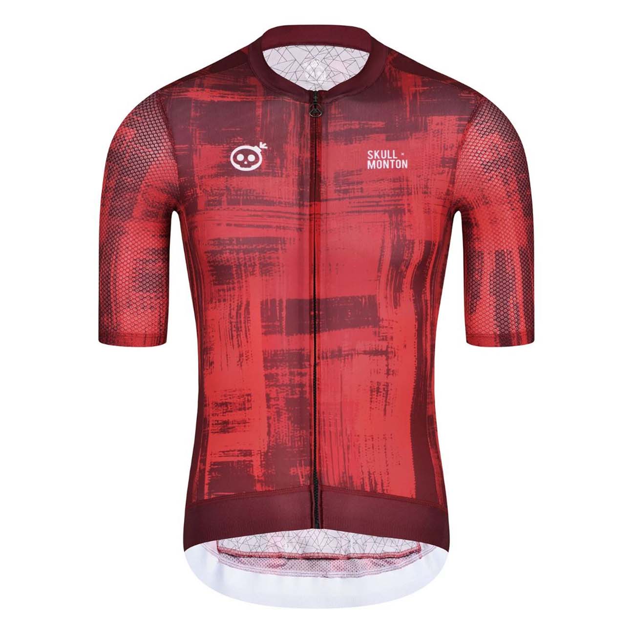 
                MONTON Cyklistický dres s krátkym rukávom - SKULL SMEARSPACE - červená XS
            