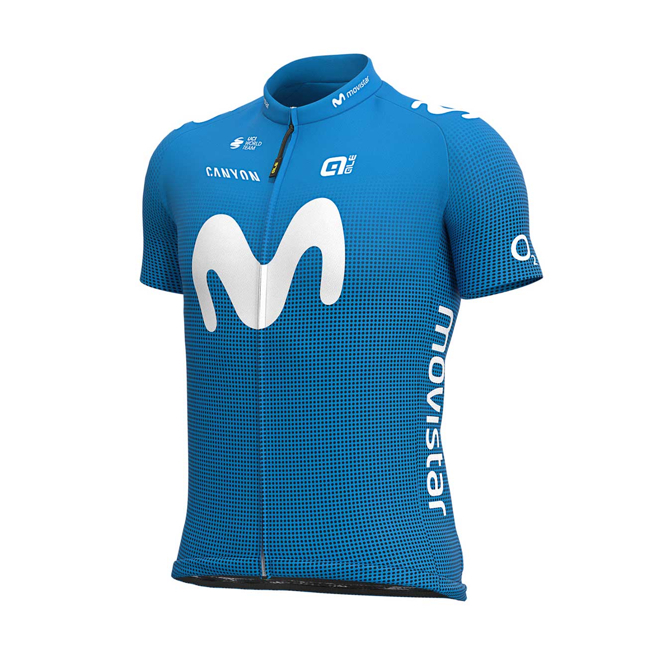 Značka ALÉ - ALÉ Cyklistický dres s krátkym rukávom - MOVISTAR 2021 PRIME - svetlo modrá