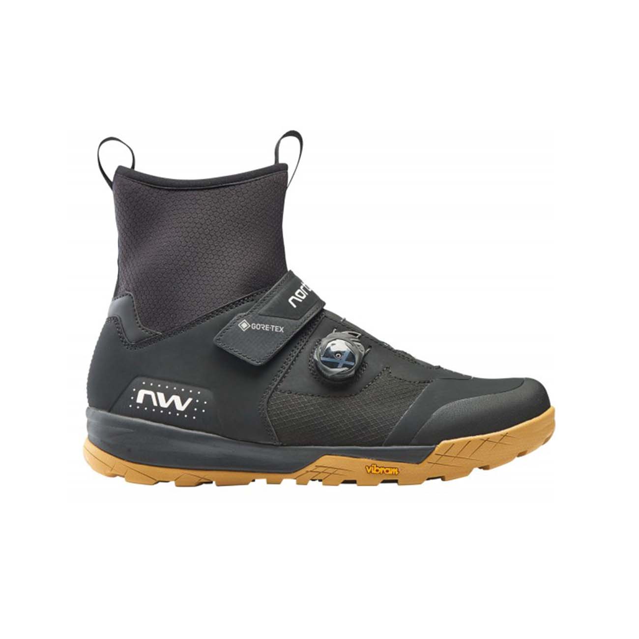 NORTHWAVE Cyklistické tretry - KINGROCK PLUS GTX - čierna/žltá 46