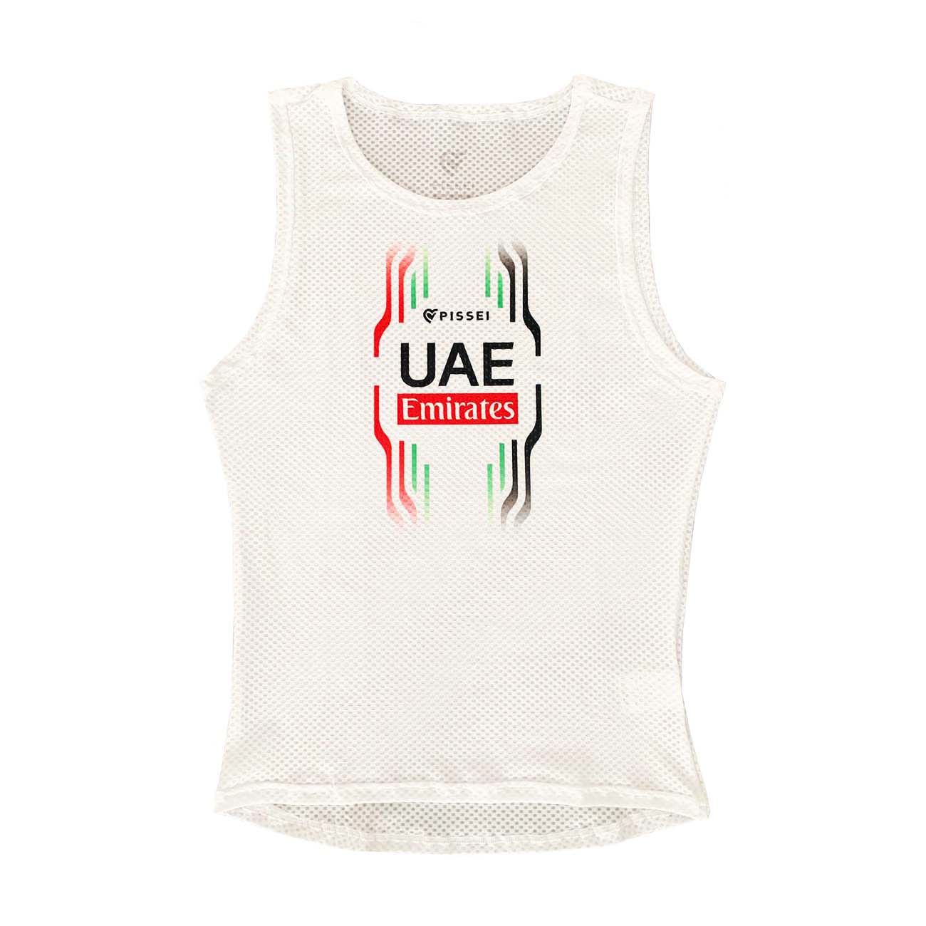 
                PISSEI Cyklistické tričko bez rukávov - UAE 2023 - biela XS-S
            