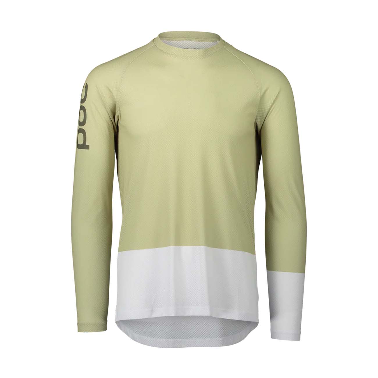 POC Cyklistický dres s dlhým rukávom letný - MTB PURE - zelená/biela