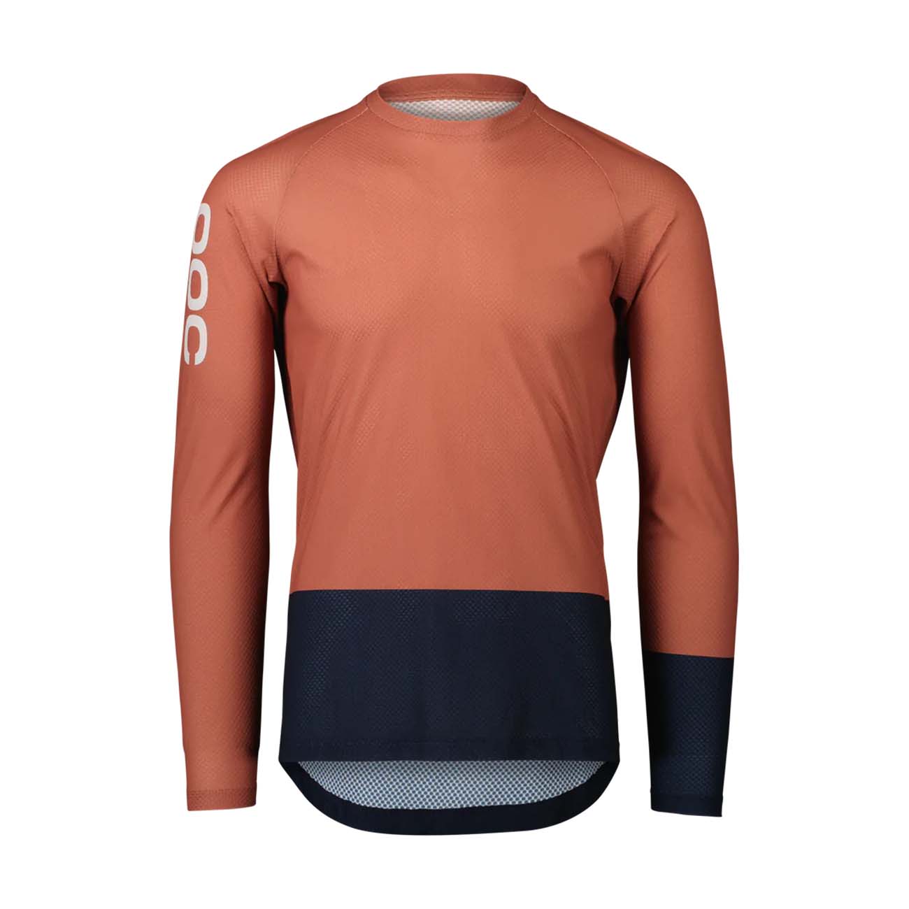 POC Cyklistický dres s dlhým rukávom letný - MTB PURE - oranžová/modrá