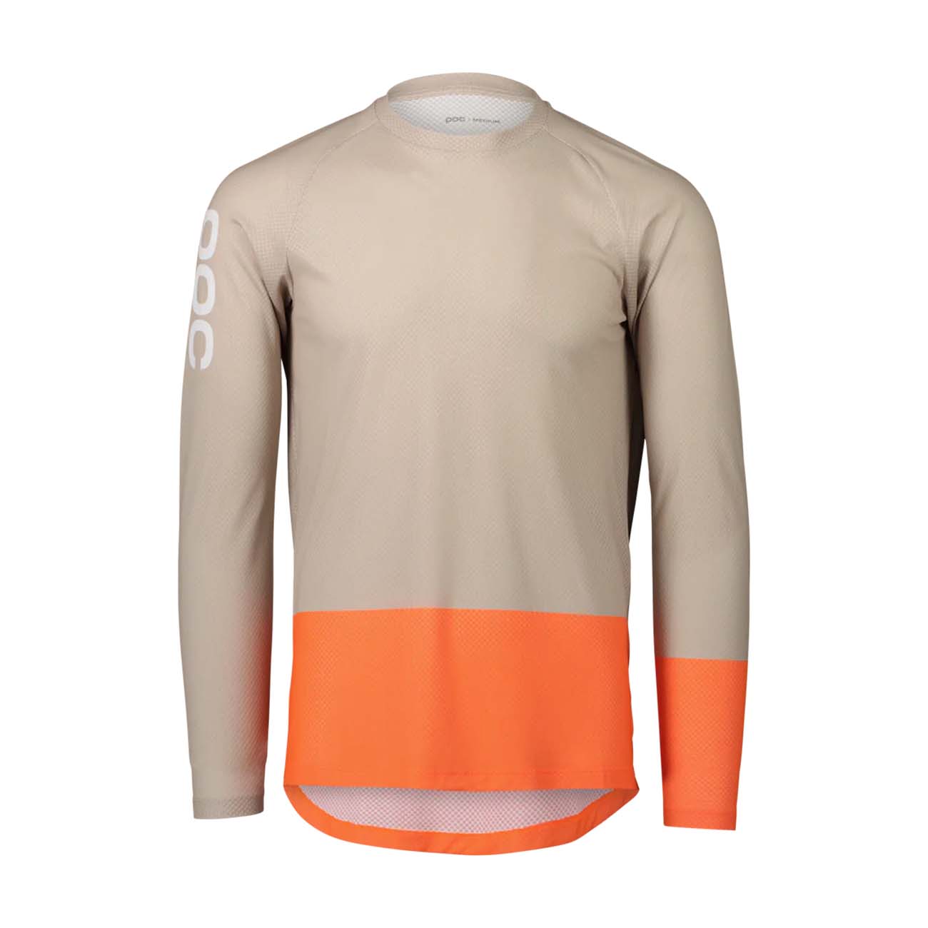 POC Cyklistický dres s dlhým rukávom letný - MTB PURE - hnedá/oranžová