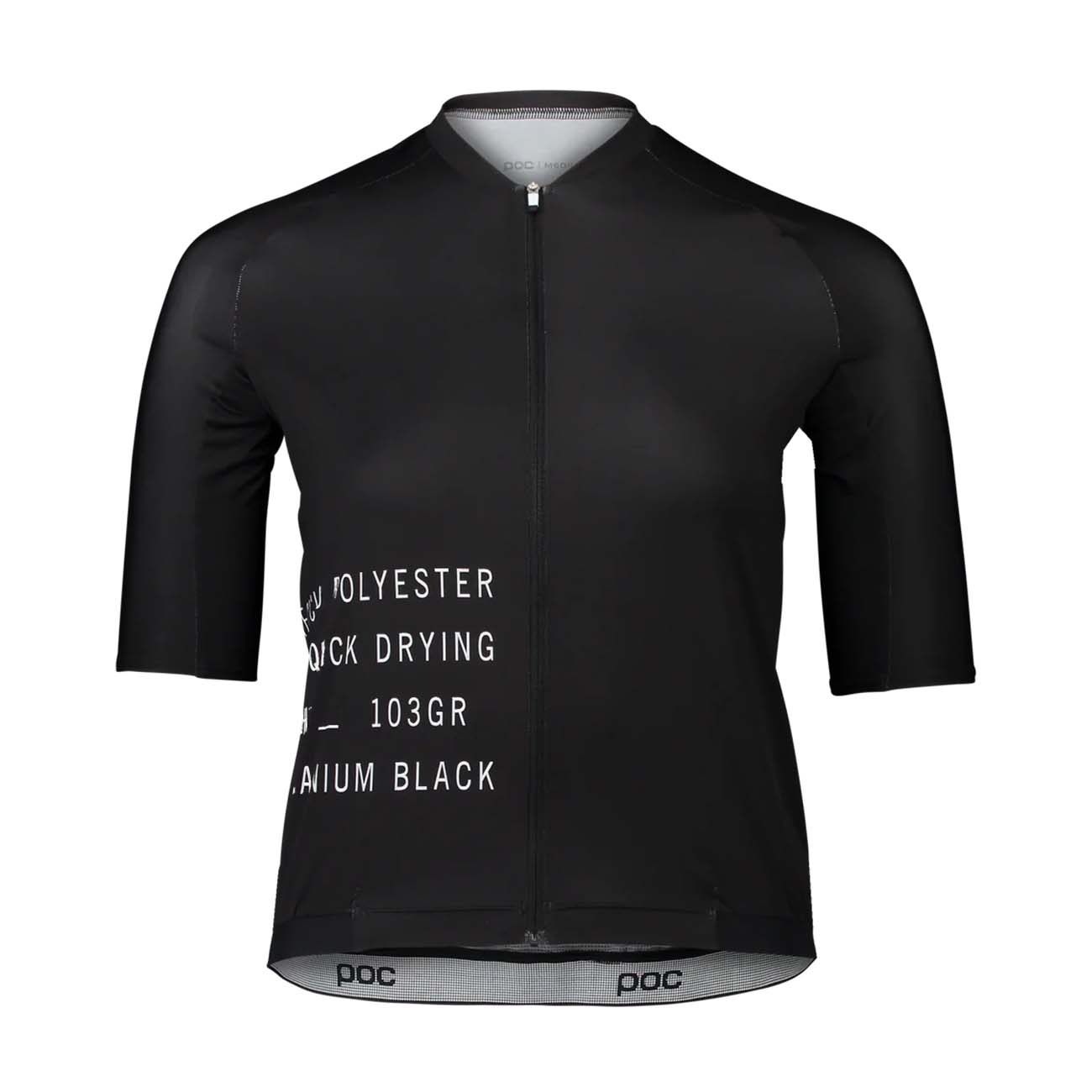 
                POC Cyklistický dres s krátkym rukávom - PRISTINE PRINT LADY - čierna XS
            