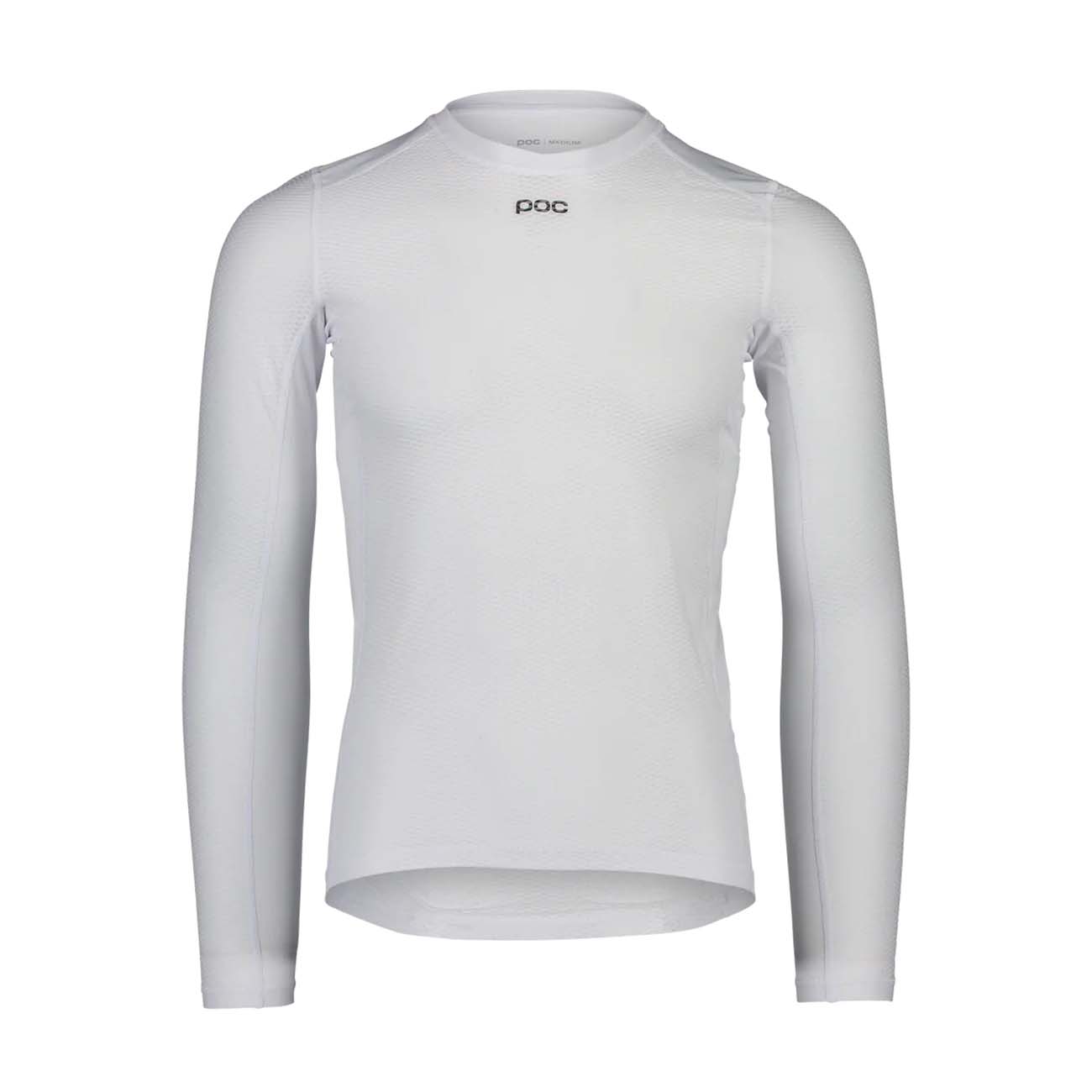 POC Cyklistické tričko s dlhým rukávom - ESSENTIAL LAYER - biela