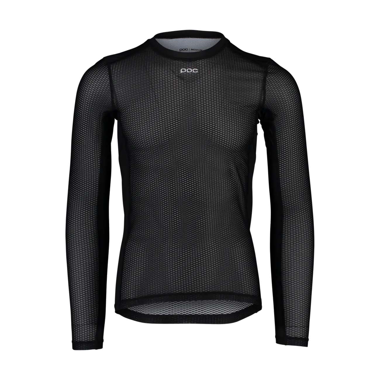 POC Cyklistické tričko s dlhým rukávom - ESSENTIAL LAYER - čierna
