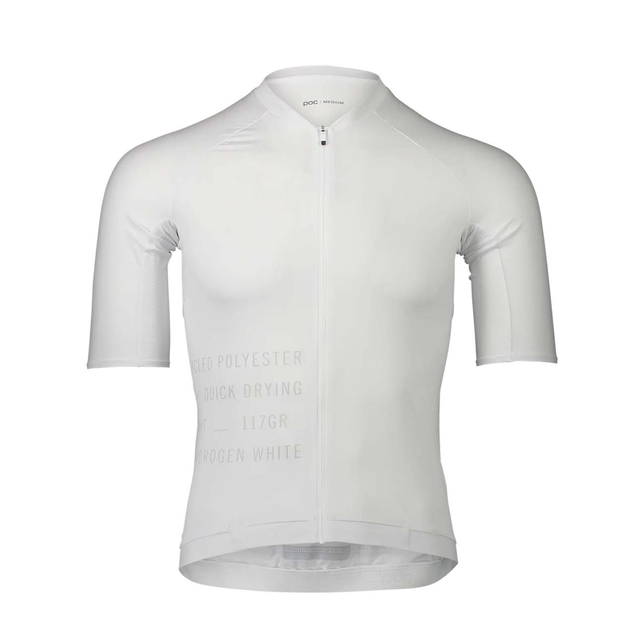 POC Cyklistický dres s krátkym rukávom - PRISTINE PRINT - biela