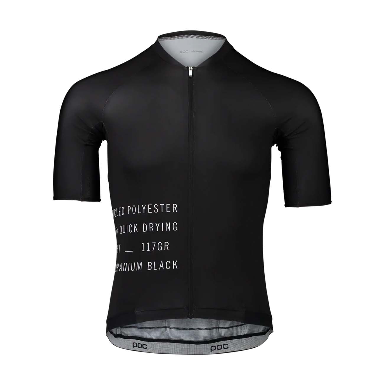 
                POC Cyklistický dres s krátkym rukávom - PRISTINE PRINT - čierna S
            