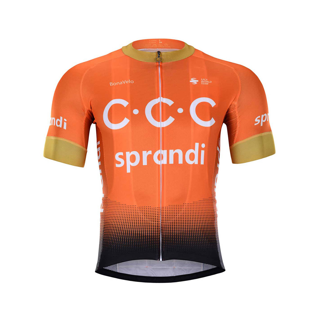 
                BONAVELO Cyklistický dres s krátkym rukávom - CCC 2020 - oranžová
            