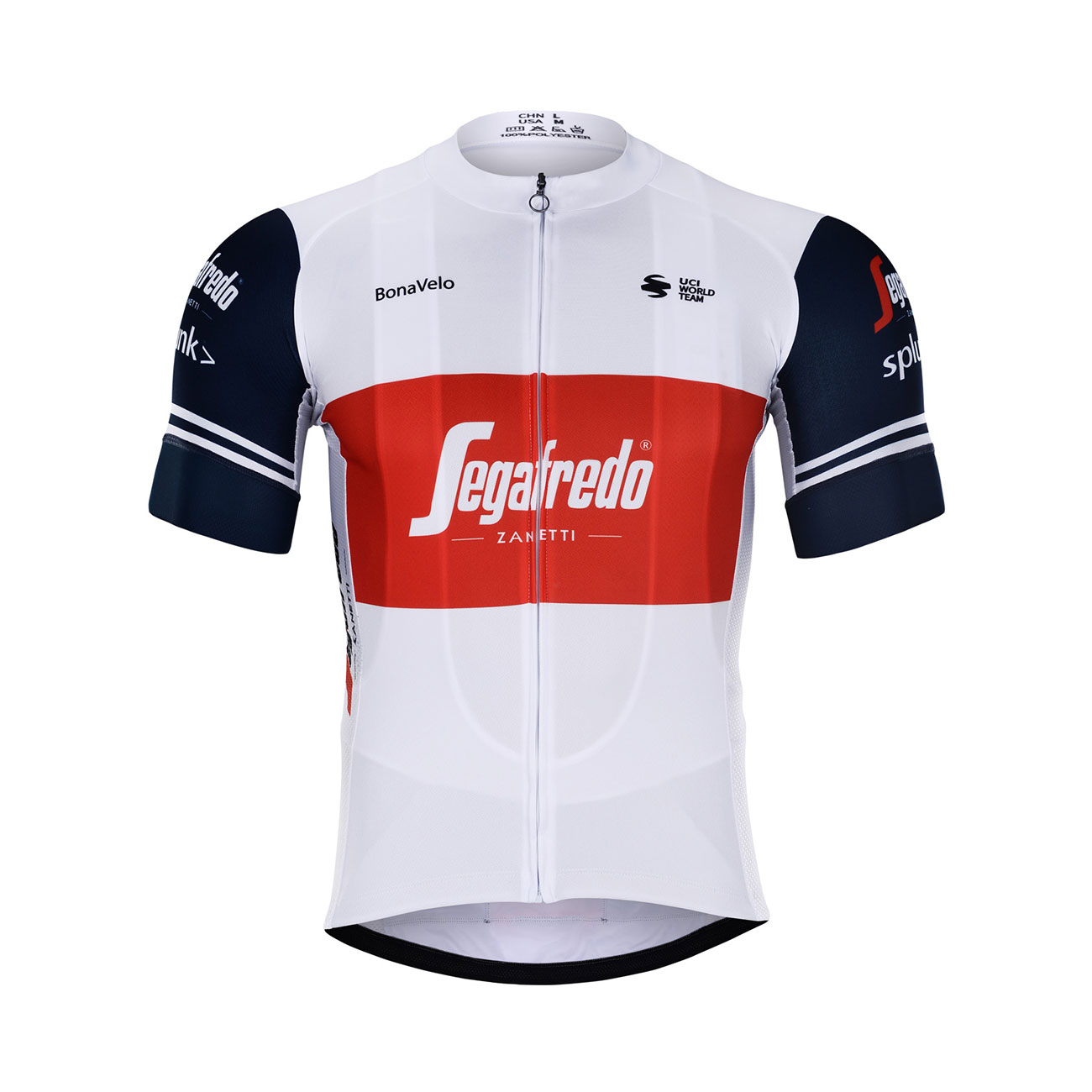 
                BONAVELO Cyklistický dres s krátkym rukávom - TREK 2020 - biela/červená/modrá
            