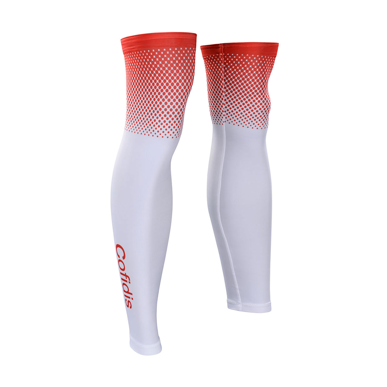 
                BONAVELO Cyklistické návleky na nohy - COFIDIS 2020 - červená/biela
            