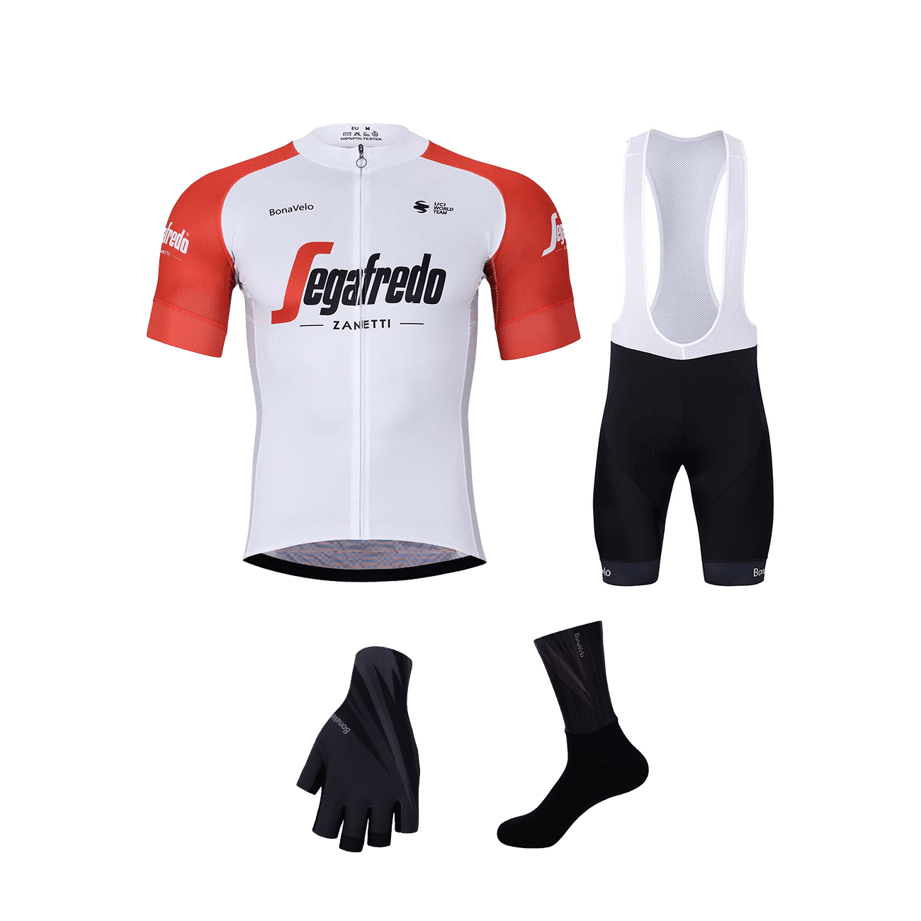 BONAVELO Cyklistický mega set - TREK 2024 - biela/čierna/červená