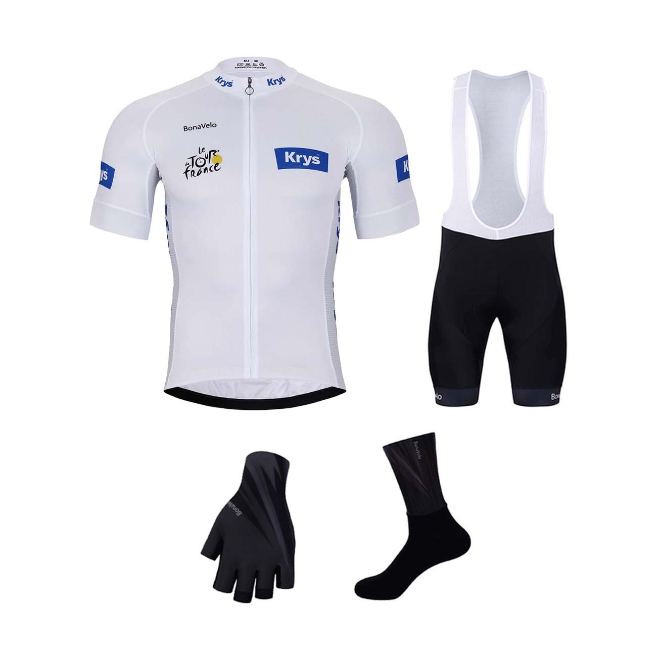 BONAVELO Cyklistický mega set - TOUR DE FRANCE 2025 - biela/modrá/čierna