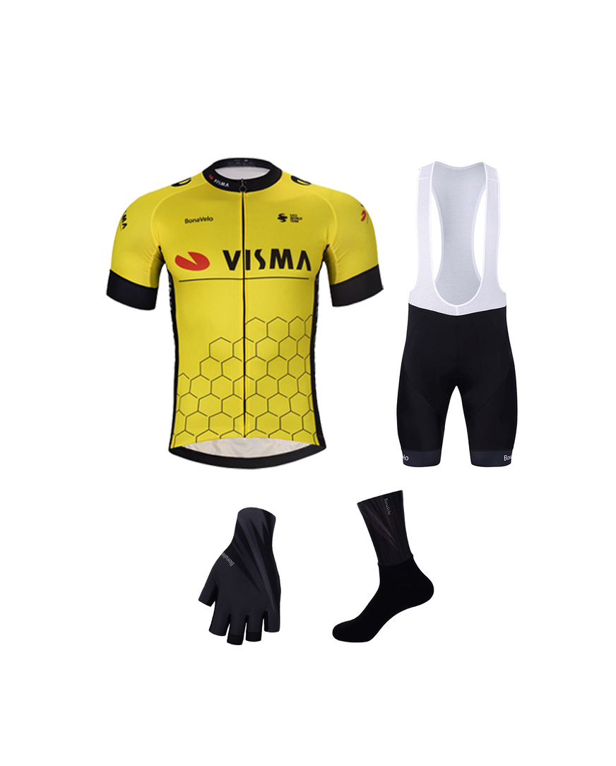 BONAVELO Cyklistický mega set - JUMBO-VISMA 2025 - čierna/žltá