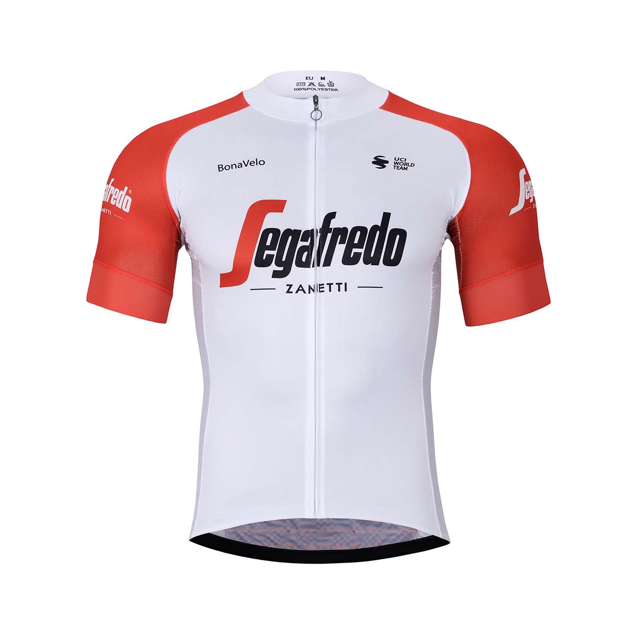 BONAVELO Cyklistický dres s krátkym rukávom - TREK 2024 - biela/červená/čierna