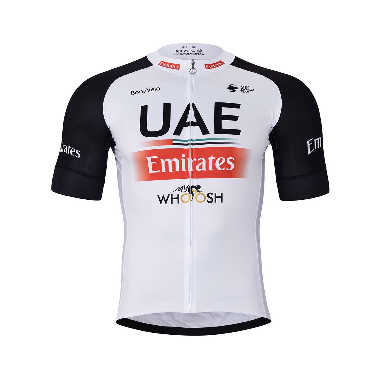 
                BONAVELO Cyklistický dres s krátkym rukávom - UAE 2023 - čierna/biela/červená 2XL
            