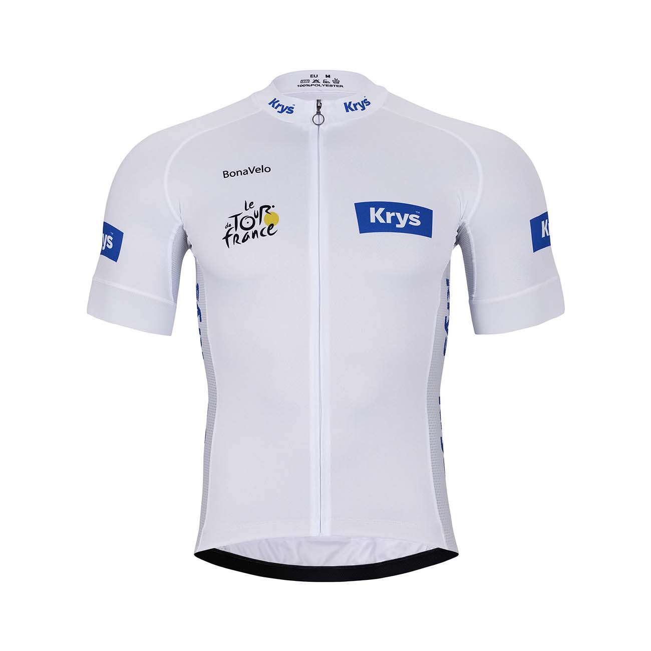 BONAVELO Cyklistický dres s krátkym rukávom - TOUR DE FRANCE 2025 - biela