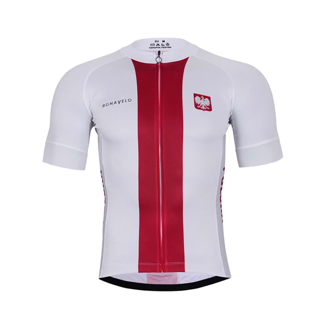 
                BONAVELO Cyklistický dres s krátkym rukávom - POLAND I. - biela/červená XS
            