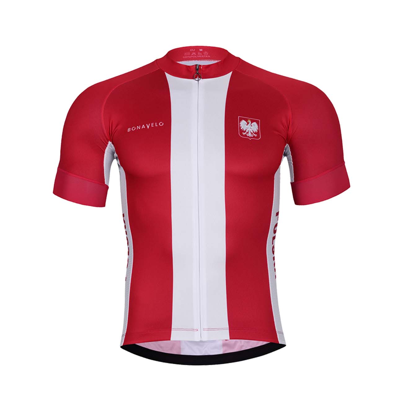
                BONAVELO Cyklistický dres s krátkym rukávom - POLAND II. - červená/biela 5XL
            