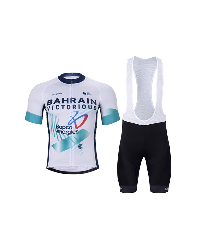 BONAVELO Cyklistický krátky dres a krátke nohavice - B.VICTORIOUS 2024 - čierna/červená