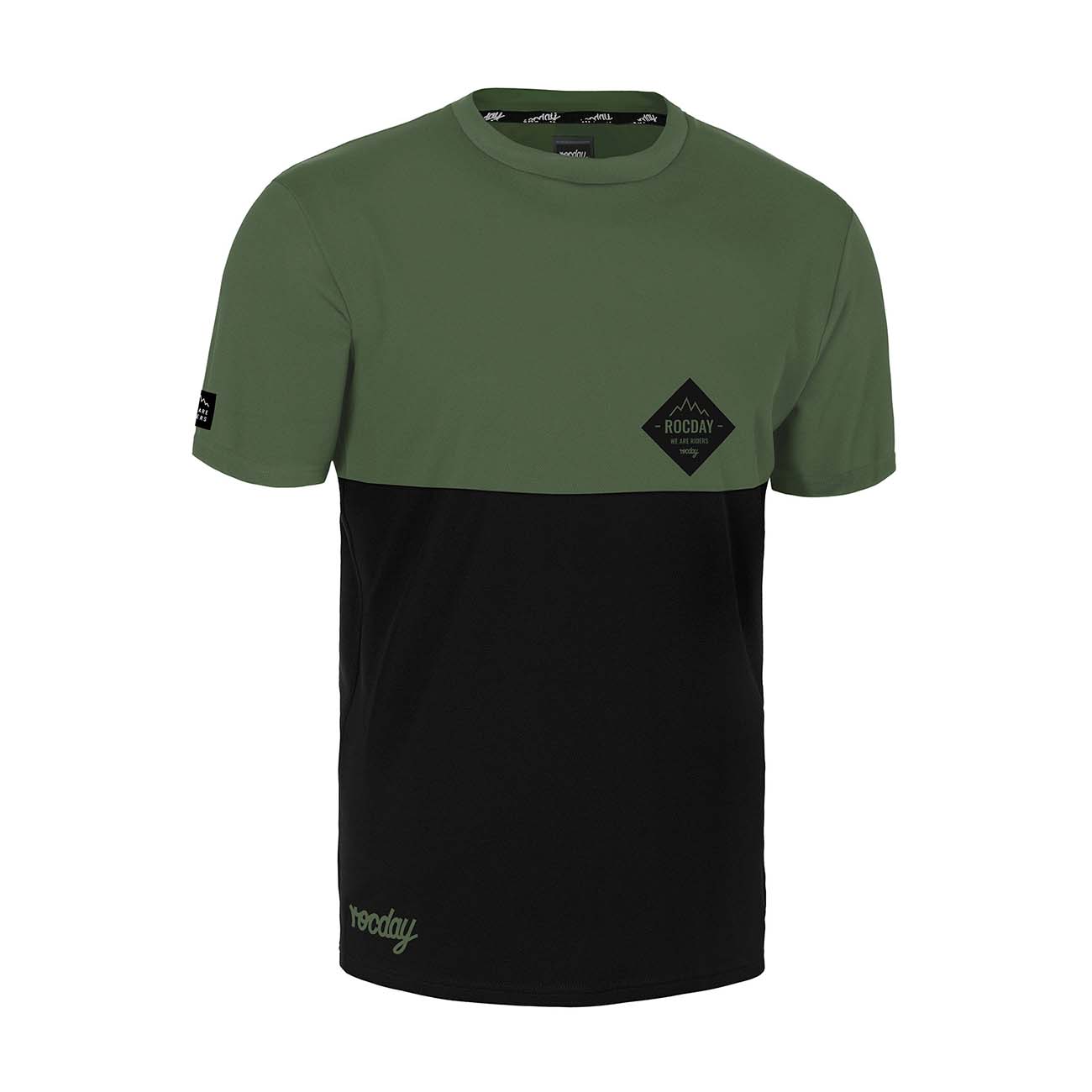 E-shop ROCDAY Cyklistický dres s krátkym rukávom - DOUBLE - zelená/čierna XL