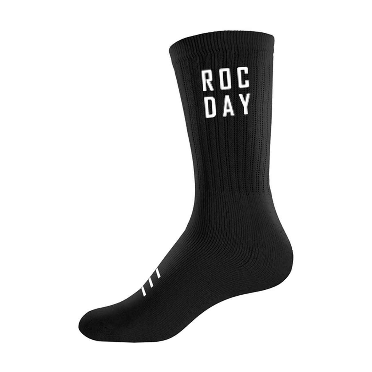 
                ROCDAY Cyklistické ponožky klasické - PARK - čierna/biela L-XL
            