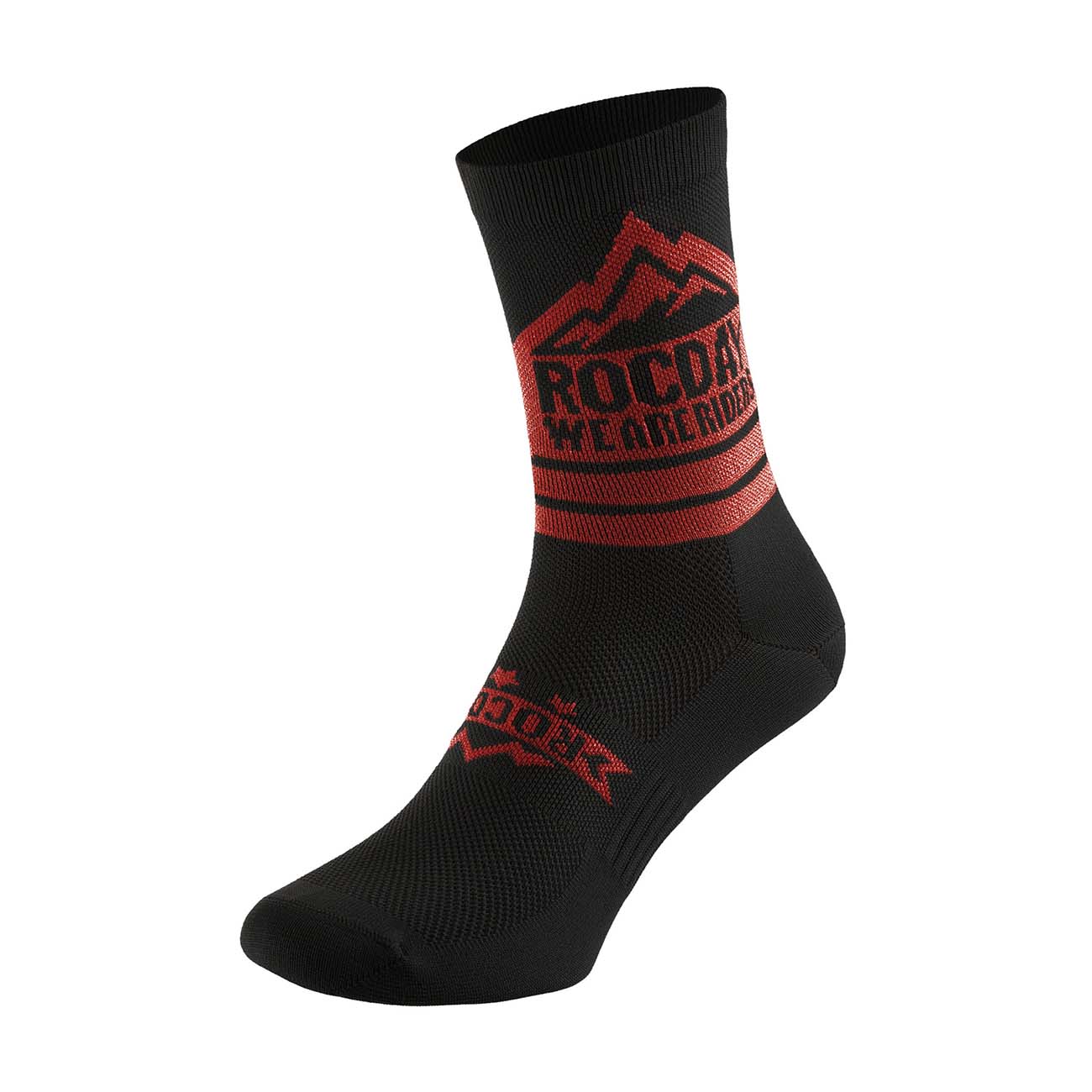 
                ROCDAY Cyklistické ponožky klasické - TRAIL - červená/čierna L-XL
            