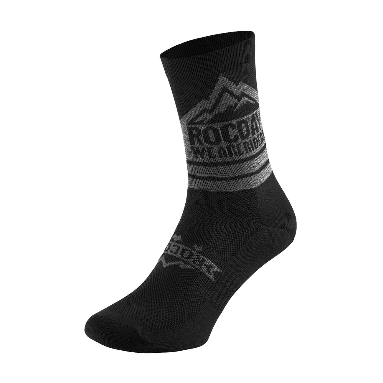 
                ROCDAY Cyklistické ponožky klasické - TRAIL - čierna/šedá L-XL
            