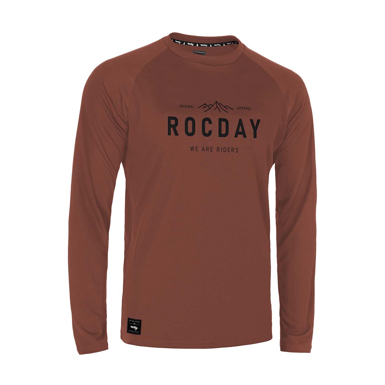 ROCDAY Cyklistický dres s dlhým rukávom letný - PATROL - červená M