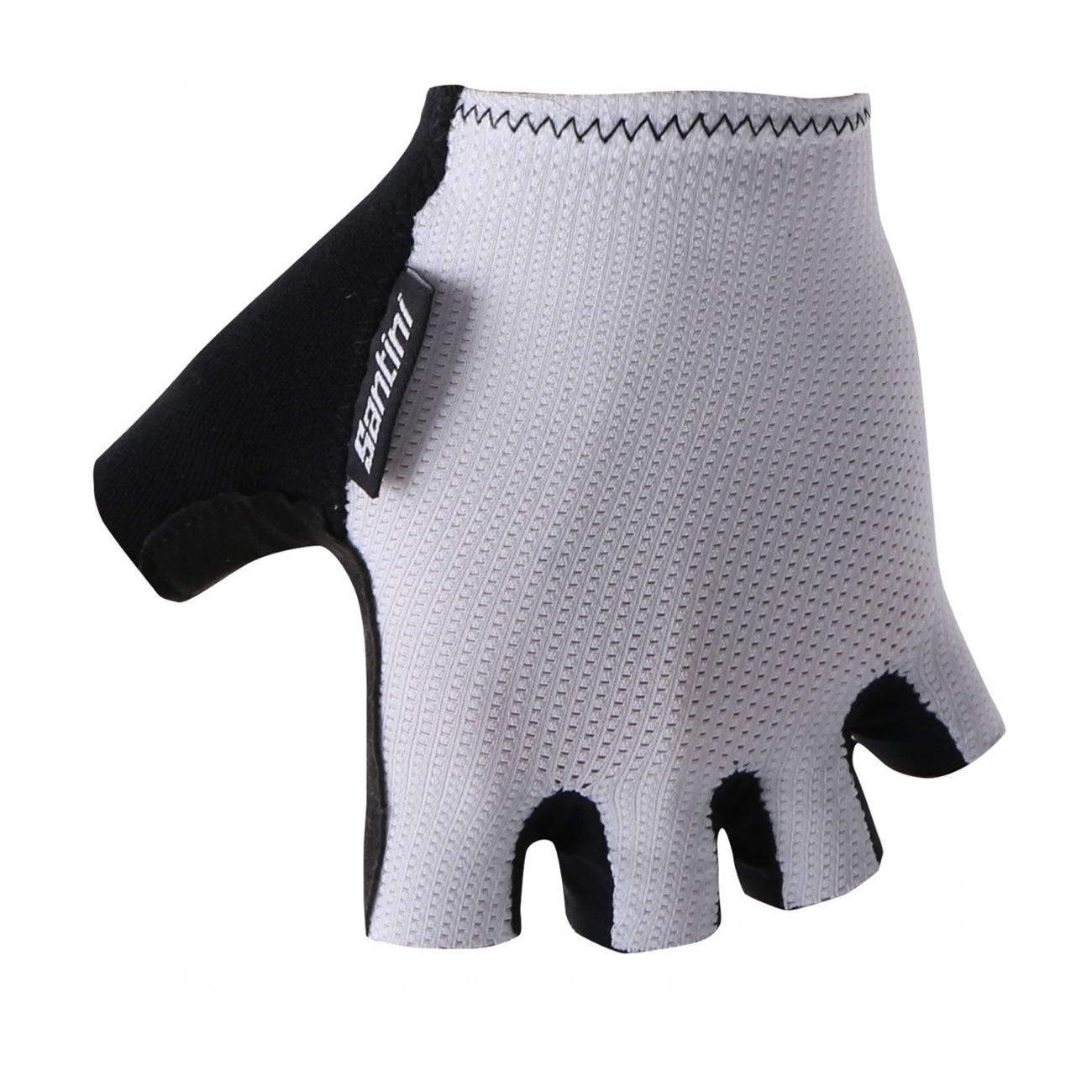 
                SANTINI Cyklistické rukavice krátkoprsté - BRISK - biela L
            