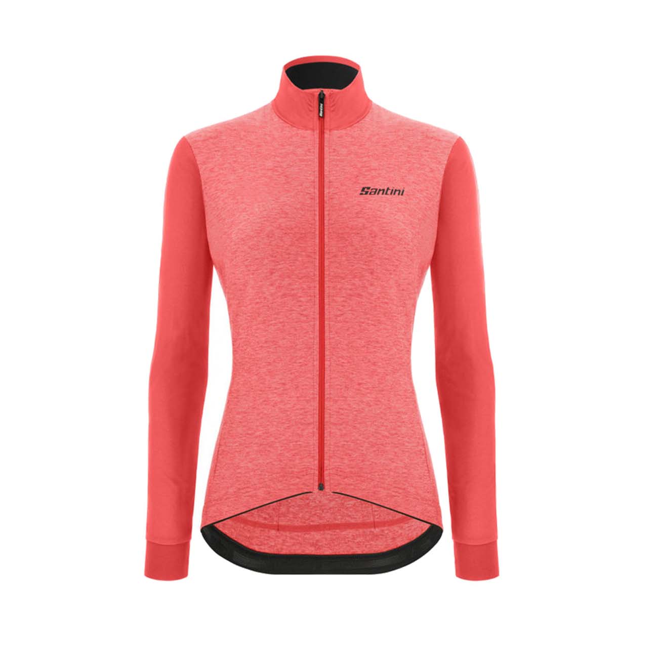 SANTINI Cyklistický dres s dlhým rukávom zimný - COLORE PURO LADY W - ružová