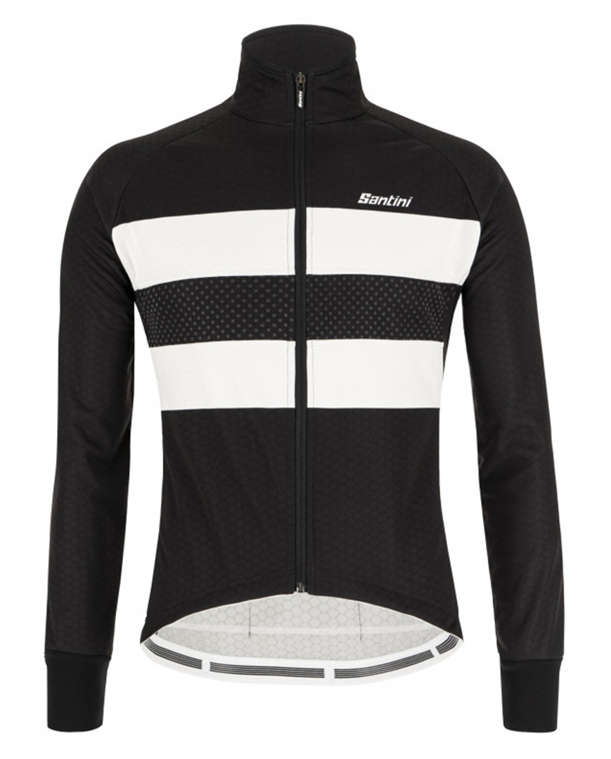 
                SANTINI Cyklistická zateplená bunda - COLORE BENGAL WINTER - čierna L
            