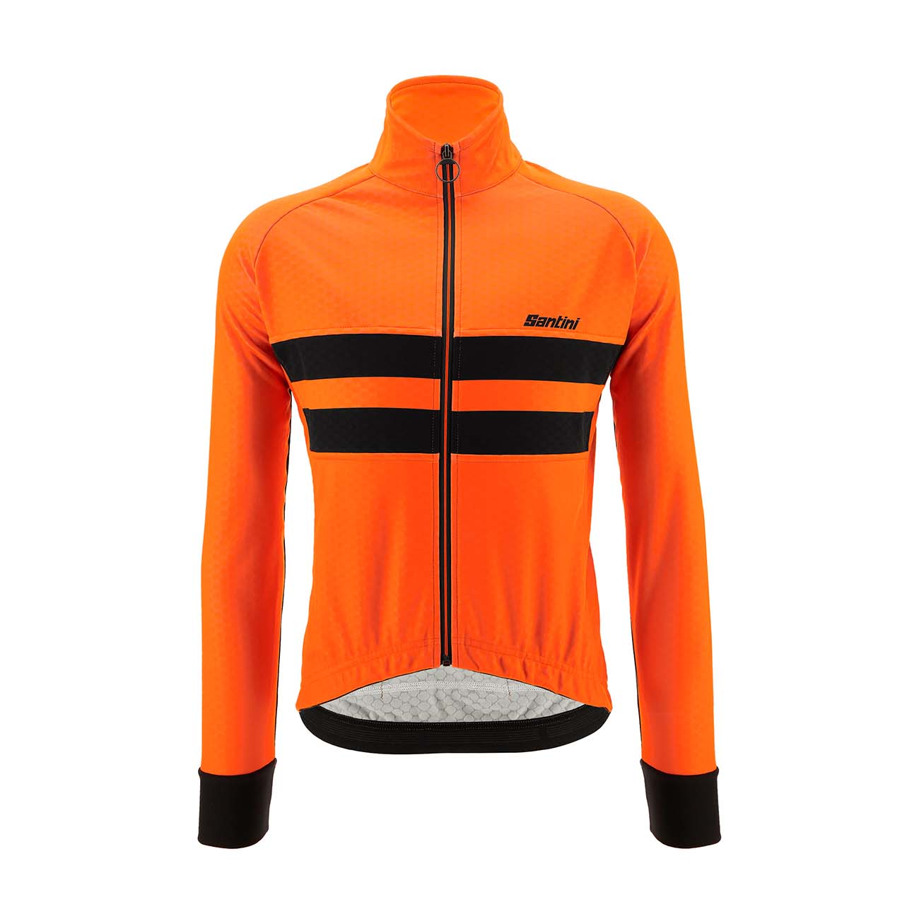 
                SANTINI Cyklistická zateplená bunda - COLORE HALO - oranžová XL
            