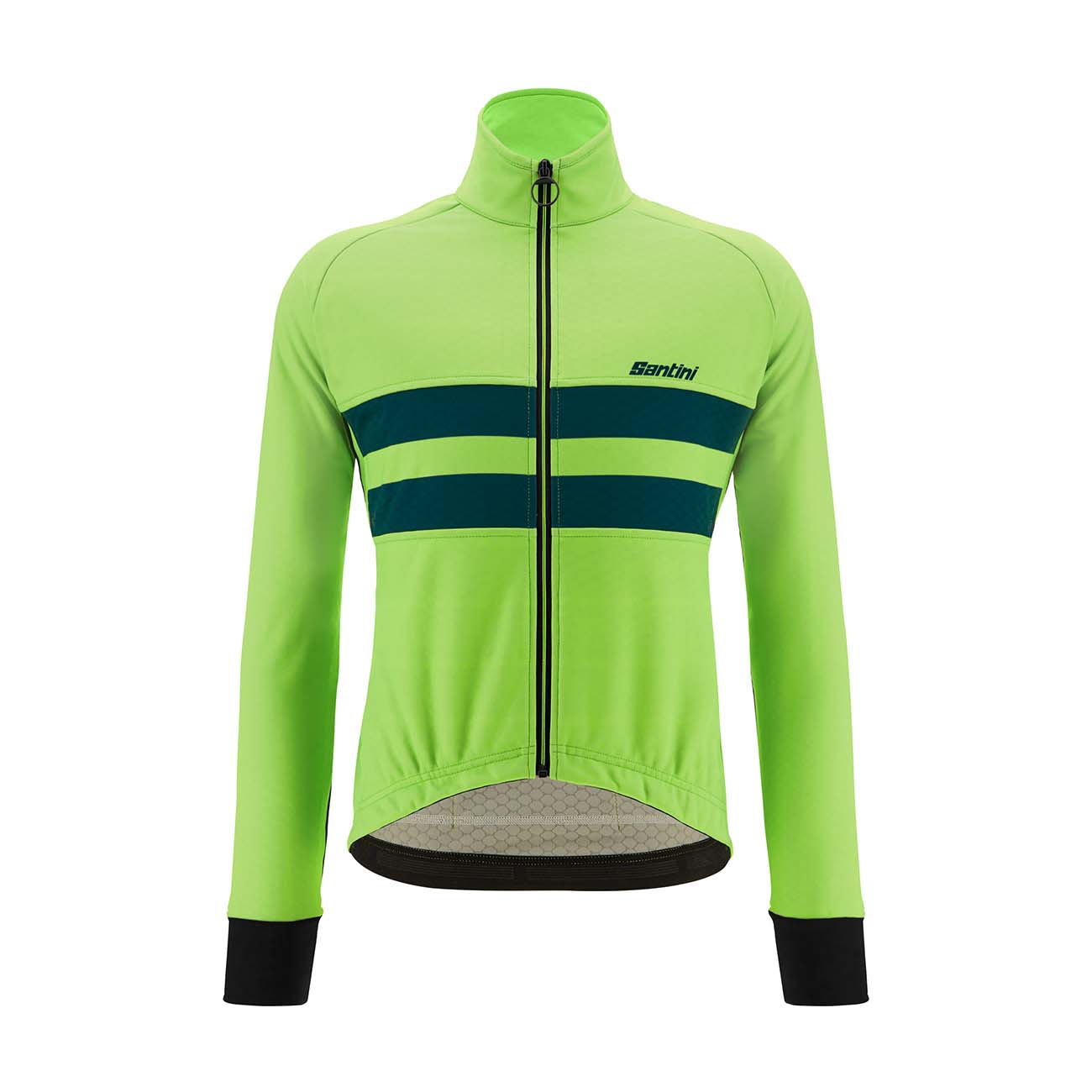 
                SANTINI Cyklistická zateplená bunda - COLORE HALO - zelená 3XL
            