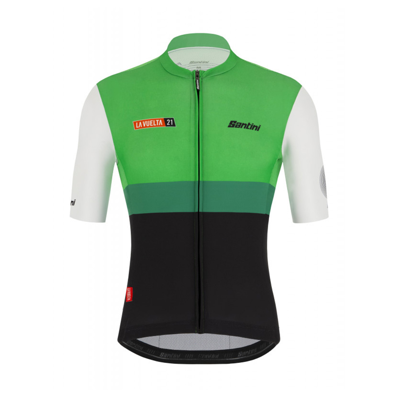 
                SANTINI Cyklistický dres s krátkym rukávom - LA VUELTA 2021 - zelená
            