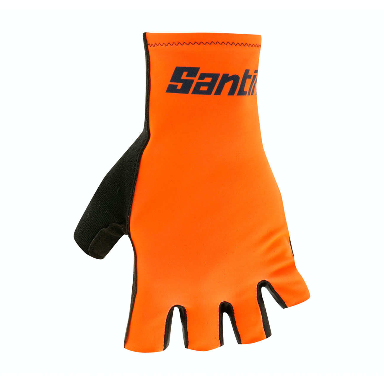
                SANTINI Cyklistické rukavice krátkoprsté - ISTINTO - čierna/oranžová
            