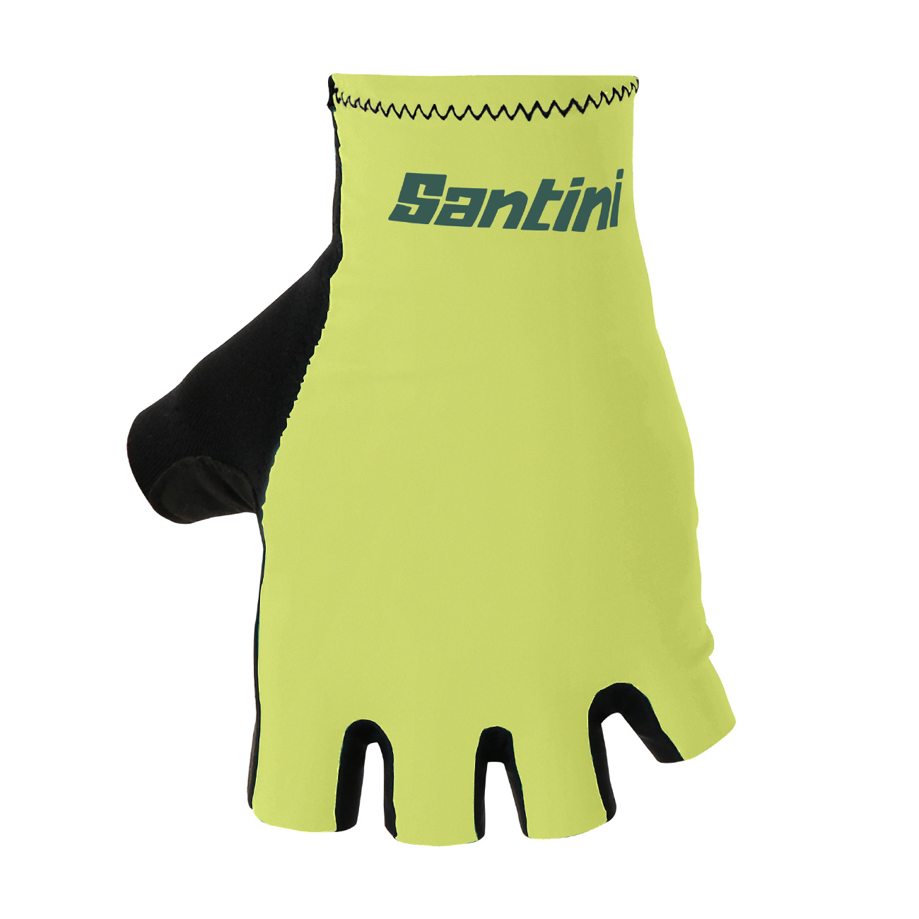 
                SANTINI Cyklistické rukavice krátkoprsté - ISTINTO - zelená L
            