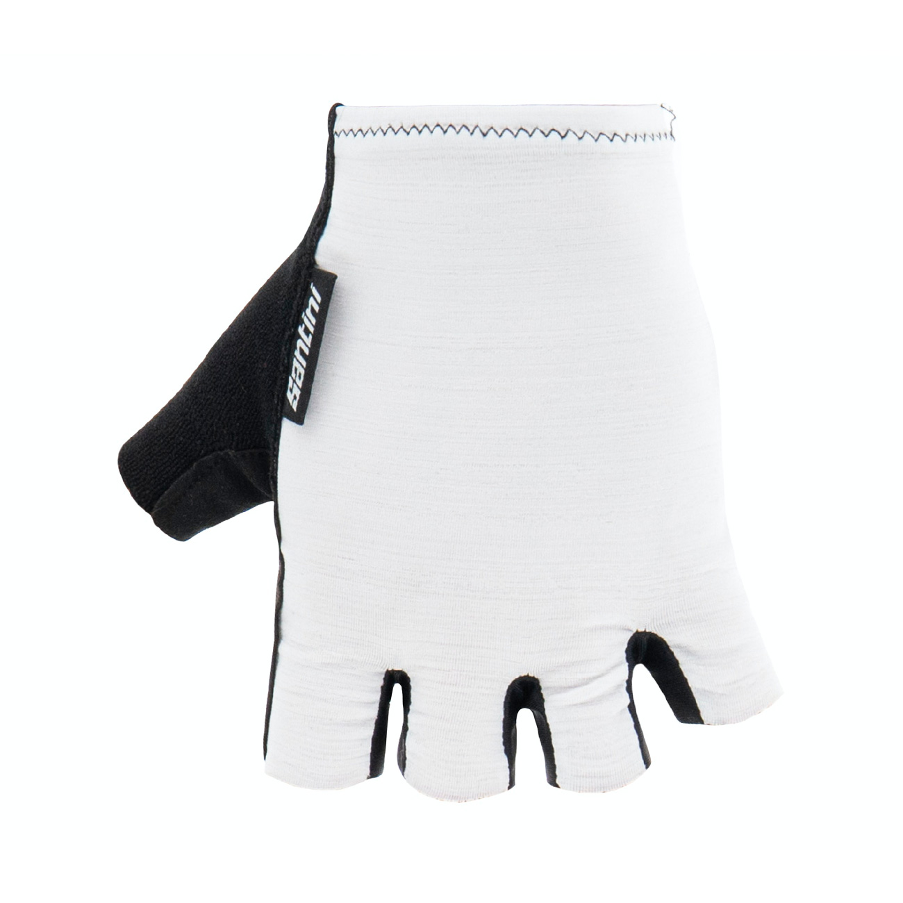 
                SANTINI Cyklistické rukavice krátkoprsté - CUBO - biela M
            