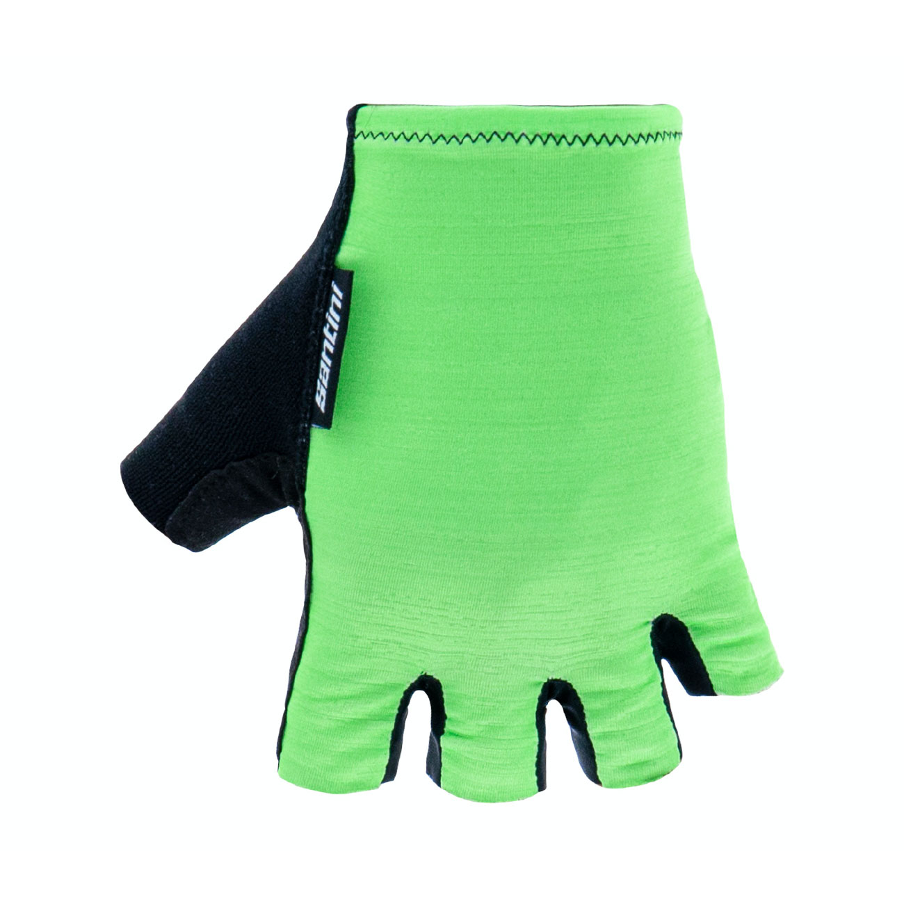 
                SANTINI Cyklistické rukavice krátkoprsté - CUBO - zelená
            