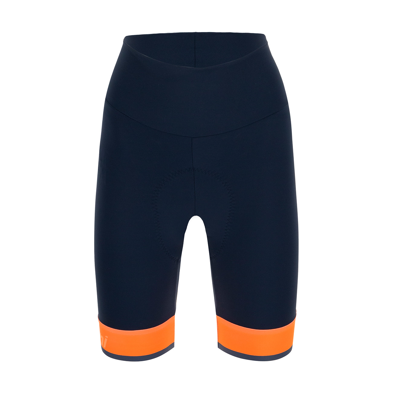 
                SANTINI Cyklistické nohavice krátke bez trakov - GIADA LUX LADY - oranžová/modrá
            