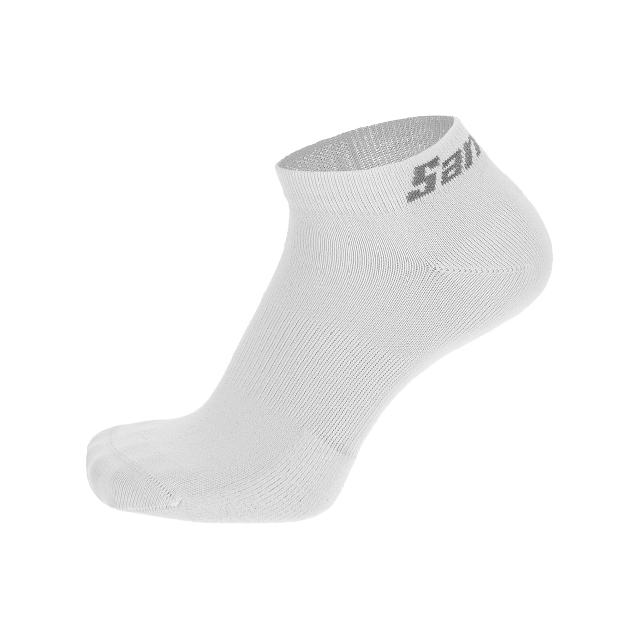 
                SANTINI Cyklistické ponožky členkové - CUBO - biela 44-47
            